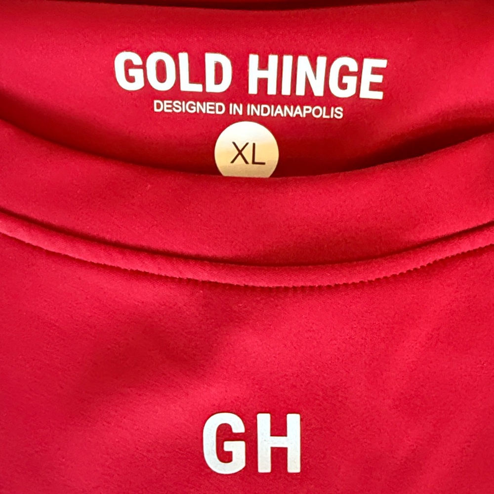 Gold.Hinge GH Red Active Tee, size XL - Picture 4 of 7